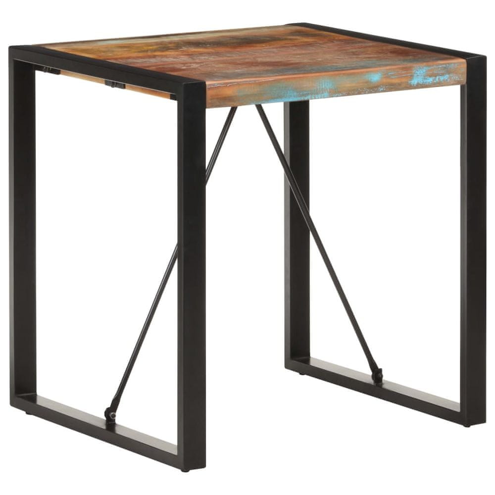Petromila vidaXL Jedálenský stôl 70x70x75 cm, recyklovaný masív